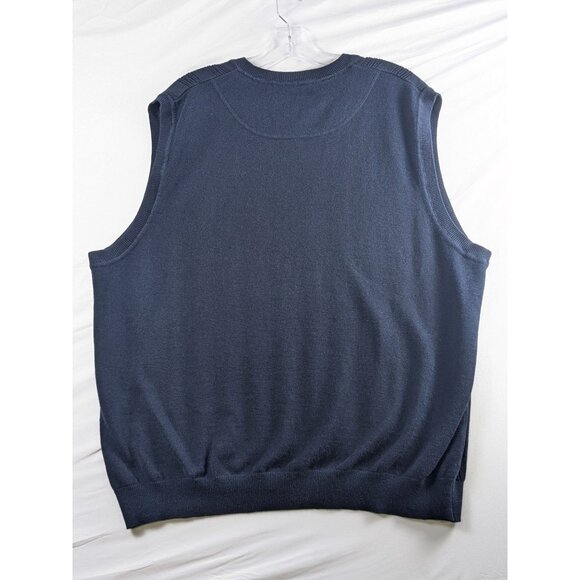 Cutter Buck Ryder Cup Oakland Hills Navy Blue V-Neck Sleeveless Sweater Vest Lrg - Picture 2 of 10